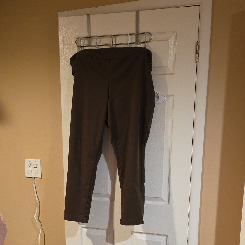 Croft And Barrow The Effortless Stretch Pants In Brown